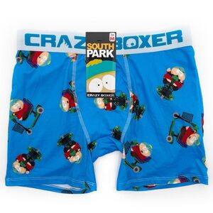 South Park Crazy Boxer Briefs Mens Medium Underwear Cartman Blue Red Funny Gift